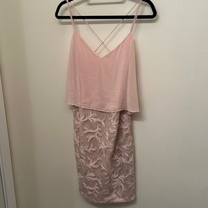 Aidan Maddox Light Pink dress